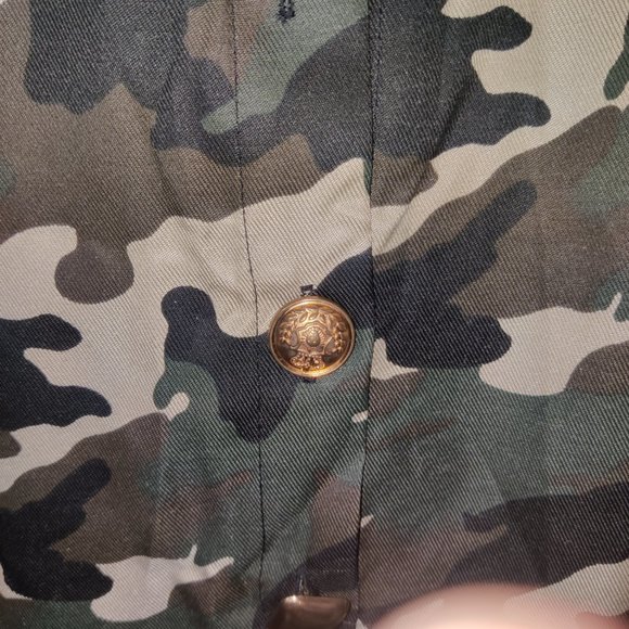 Nwt Plus Size Camo Print High Low Coat - Picture 6 of 12